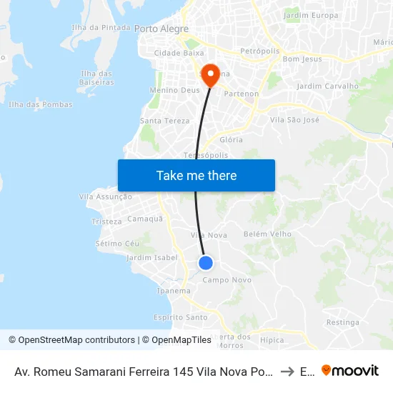Av. Romeu Samarani Ferreira 145 Vila Nova Porto Alegre - Rio Grande Do Sul 91750-740 Brasil to Espm map