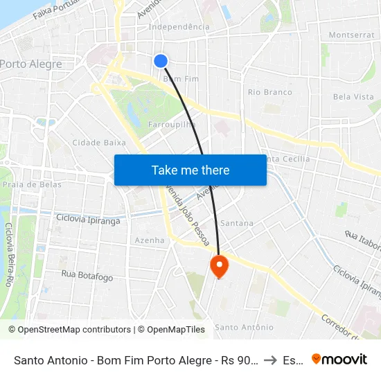 Santo Antonio - Bom Fim Porto Alegre - Rs 90035-060 Brasil to Espm map