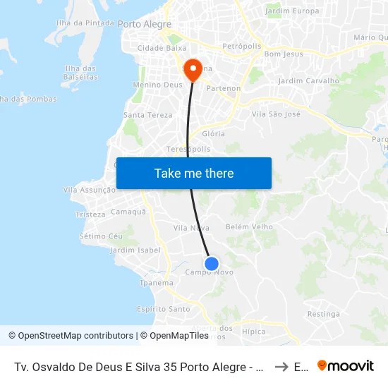 Tv. Osvaldo De Deus E Silva 35 Porto Alegre - Rio Grande Do Sul 91750-710 Brasil to Espm map