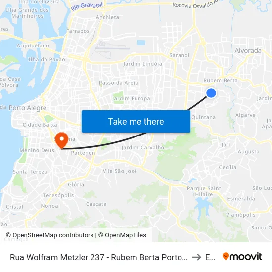 Rua Wolfram Metzler 237 - Rubem Berta Porto Alegre - Rs 91250-320 Brasil to Espm map