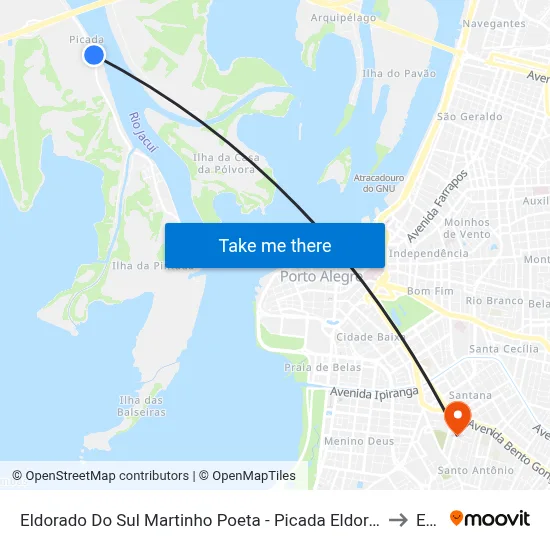Eldorado Do Sul Martinho Poeta - Picada Eldorado Do Sul - Rs 92990-000 Brasil to Espm map