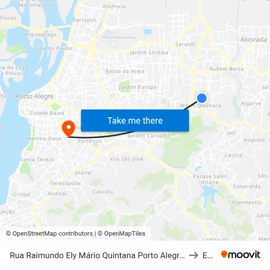 Rua Raimundo Ely Mário Quintana Porto Alegre - Rs 91260-706 Brasil to Espm map