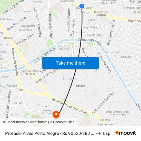 Protasio Alves Porto Alegre - Rs 90520-280 Brasil to Espm map