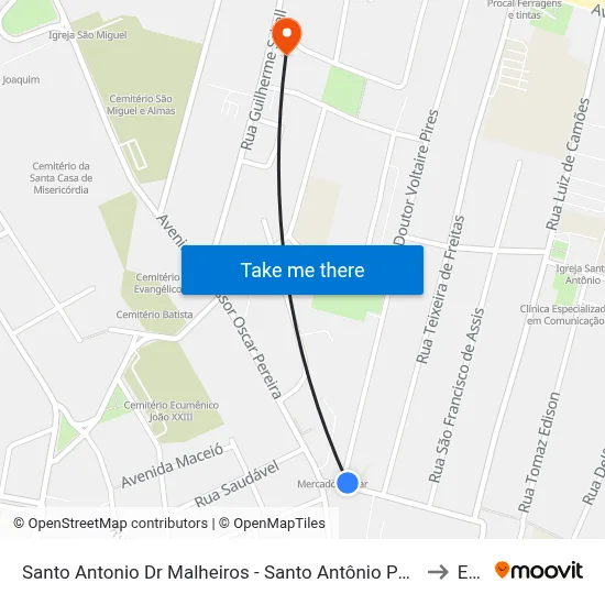 Santo Antonio Dr Malheiros - Santo Antônio Porto Alegre - Rs 90450-190 Brasil to Espm map