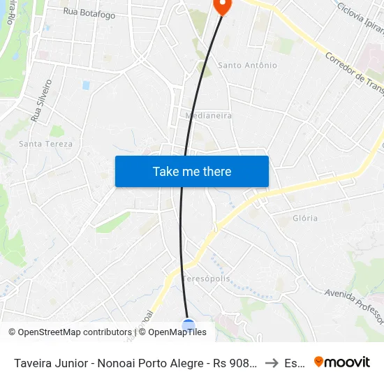 Taveira Junior - Nonoai Porto Alegre - Rs 90830-000 Brasil to Espm map