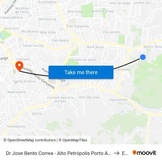 Dr Jose Bento Correa - Alto Petrópolis Porto Alegre - Rs 91450-050 Brasil to Espm map