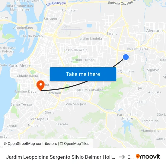 Jardim Leopoldina Sargento Silvio Delmar Hollenbach - Rubem Berta Porto Alegre - Rs 91240-120 Brasil to Espm map