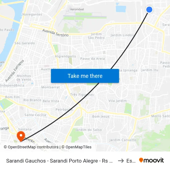 Sarandi Gauchos - Sarandi Porto Alegre - Rs 91110-090 Brasil to Espm map
