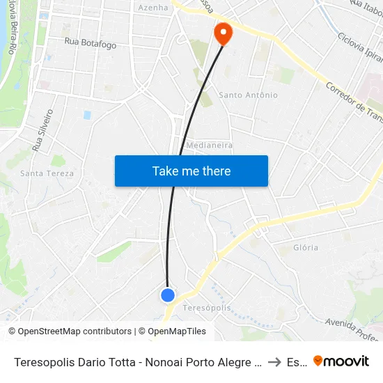 Teresopolis Dario Totta - Nonoai Porto Alegre - Rs 90840-740 Brasil to Espm map