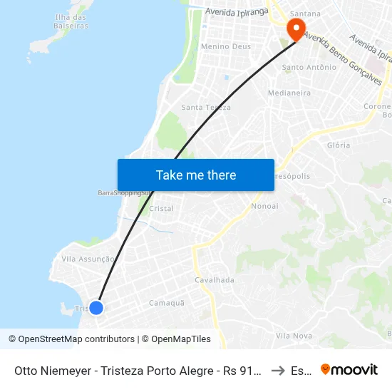 Otto Niemeyer - Tristeza Porto Alegre - Rs 91900-190 Brasil to Espm map