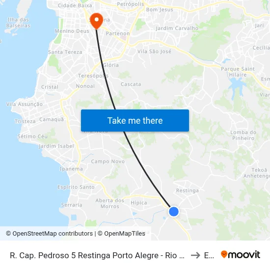 R. Cap. Pedroso 5 Restinga Porto Alegre - Rio Grande Do Sul 91790-790 Brasil to Espm map