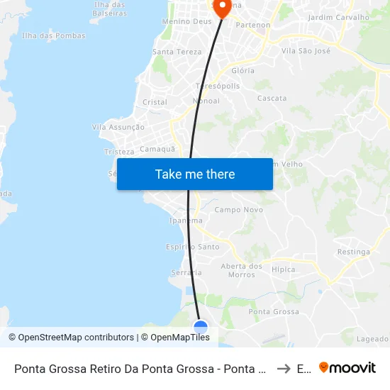 Ponta Grossa Retiro Da Ponta Grossa - Ponta Grossa Porto Alegre - Rs 91780-620 Brasil to Espm map