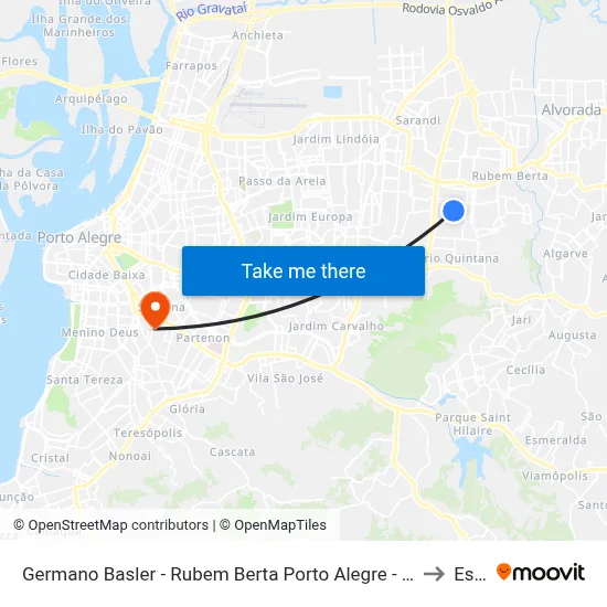 Germano Basler - Rubem Berta Porto Alegre - Rs 91240-320 Brasil to Espm map