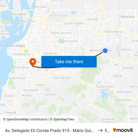 Av. Delegado Eli Corrêa Prado 915 - Mário Quintana Porto Alegre - Rs 91260-300 Brasil to Espm map