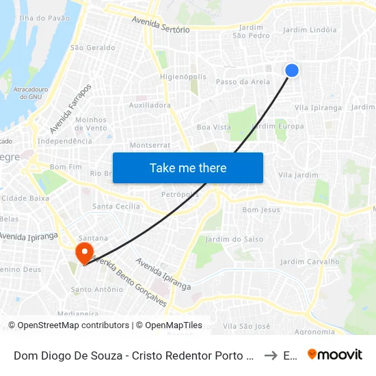 Dom Diogo De Souza - Cristo Redentor Porto Alegre - Rs 91010-004 Brasil to Espm map