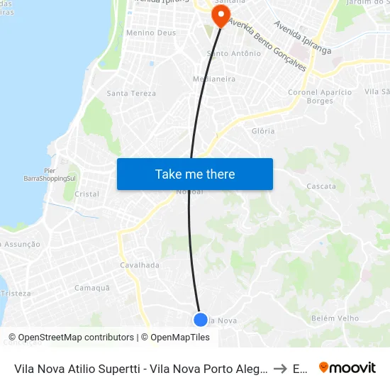 Vila Nova Atilio Supertti - Vila Nova Porto Alegre - Rs 91740-800 Brasil to Espm map