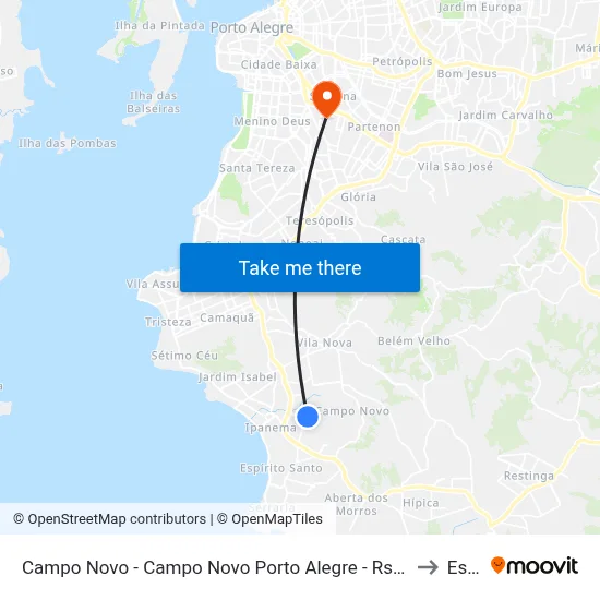 Campo Novo - Campo Novo Porto Alegre - Rs 91751-443 Brasil to Espm map