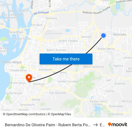 Bernardino De Oliveira Paim - Rubem Berta Porto Alegre - Rs 91160-335 Brasil to Espm map