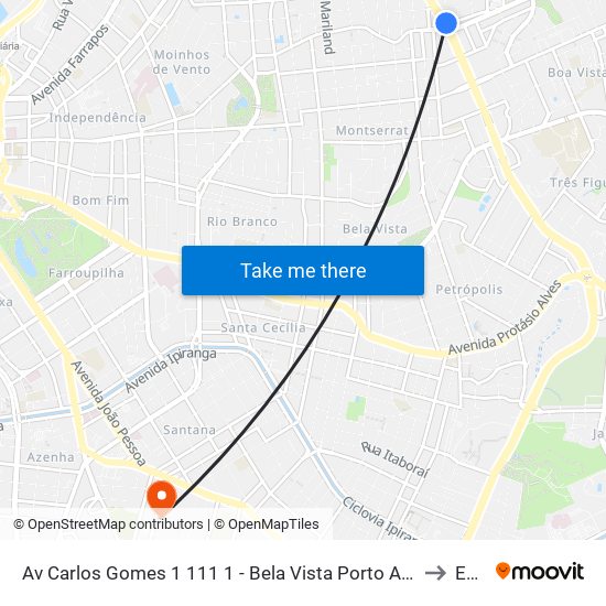 Av Carlos Gomes 1 111 1 - Bela Vista Porto Alegre - Rs 90480-004 Brasil to Espm map