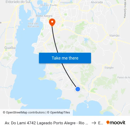 Av. Do Lami 4742 Lageado Porto Alegre - Rio Grande Do Sul 91782-701 Brasil to Espm map