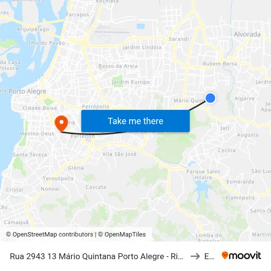 Rua 2943 13 Mário Quintana Porto Alegre - Rio Grande Do Sul 91250 Brasil to Espm map