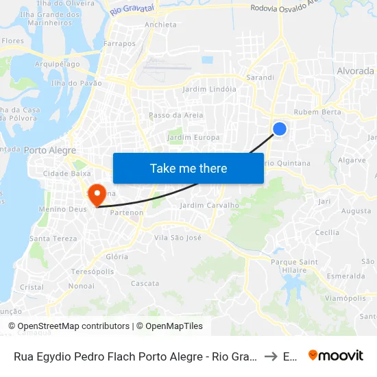 Rua Egydio Pedro Flach Porto Alegre - Rio Grande Do Sul 91240 Brasil to Espm map