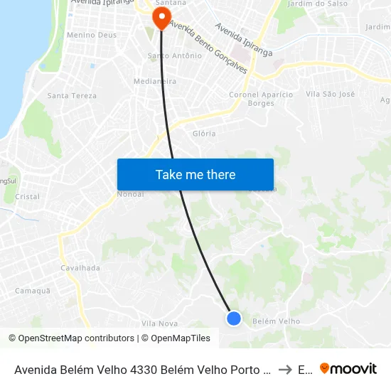 Avenida Belém Velho 4330 Belém Velho Porto Alegre - Rio Grande Do Sul 91740-810 Brasil to Espm map