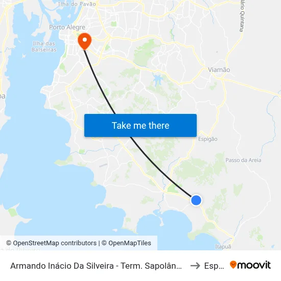 Armando Inácio Da Silveira - Term. Sapolândia to Espm map