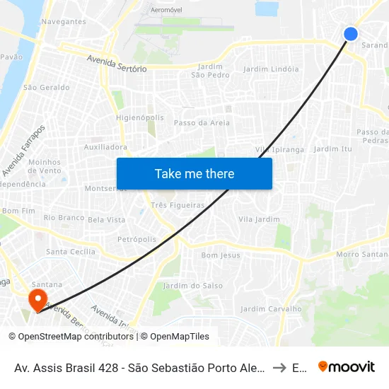 Av. Assis Brasil 428 - São Sebastião Porto Alegre - Rs 91110-000 Brasil to Espm map