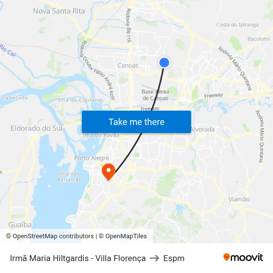 Irmã Maria Hiltgardis - Villa Florença to Espm map