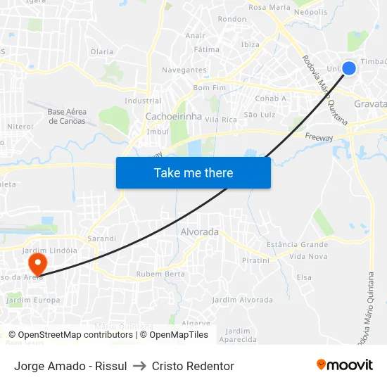 Jorge Amado - Rissul to Cristo Redentor map