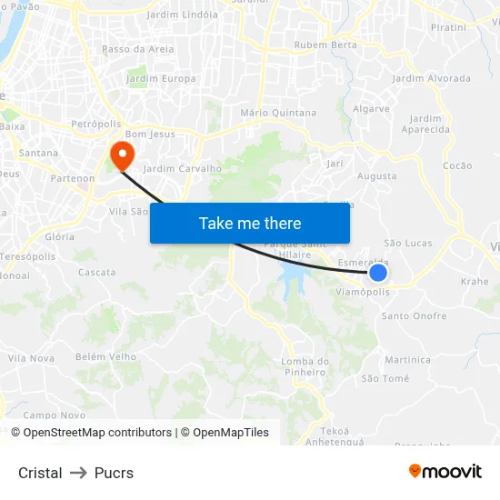 Cristal to Pucrs map