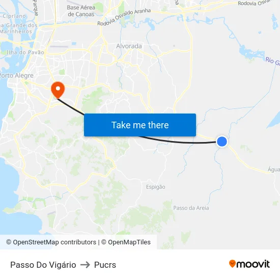 Passo Do Vigário to Pucrs map
