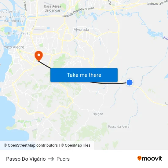 Passo Do Vigário to Pucrs map