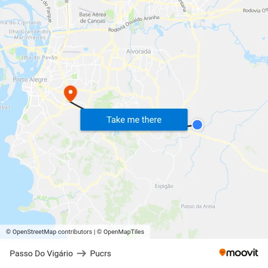Passo Do Vigário to Pucrs map