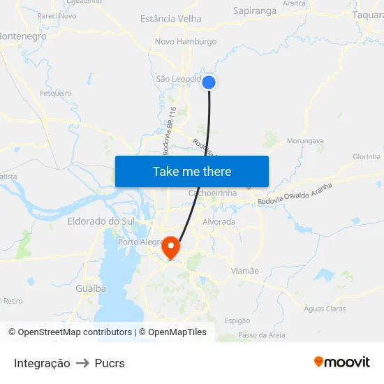 Integração to Pucrs map