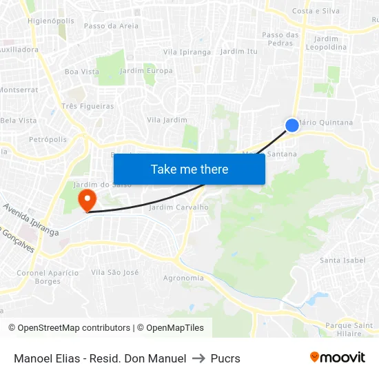 Manoel Elias - Resid. Don Manuel to Pucrs map