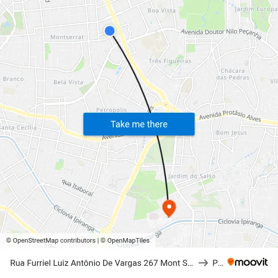 Rua Furriel Luiz Antônio De Vargas 267 Mont Serrat Porto Alegre - Rio Grande Do Sul 90470 Brasil to Pucrs map