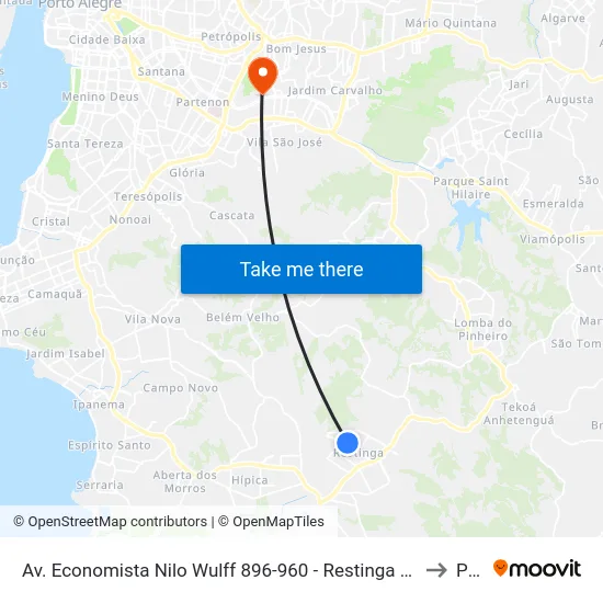 Av. Economista Nilo Wulff 896-960 - Restinga Porto Alegre - Rs 91795-280 Brasil to Pucrs map