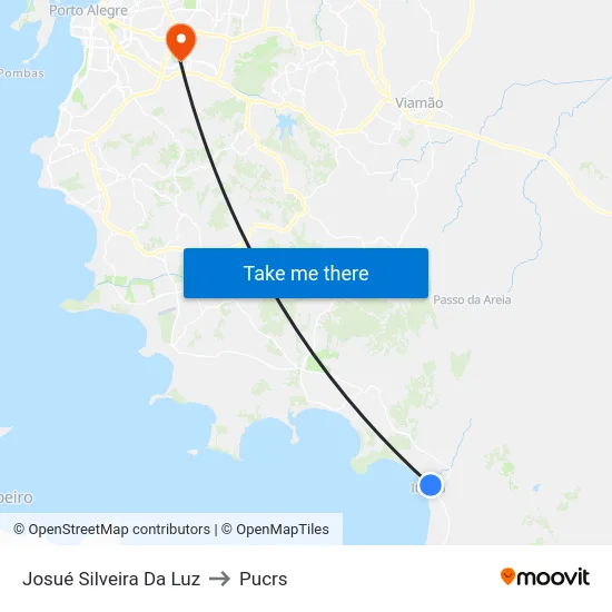 Josué Silveira Da Luz to Pucrs map