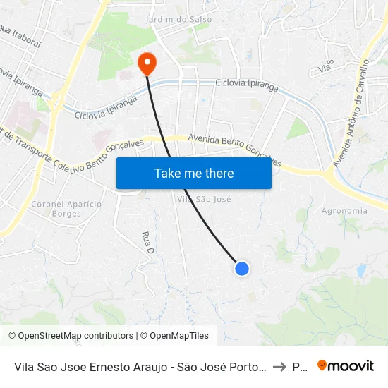 Vila Sao Jsoe Ernesto Araujo - São José Porto Alegre - Rs 91520-001 Brasil to Pucrs map