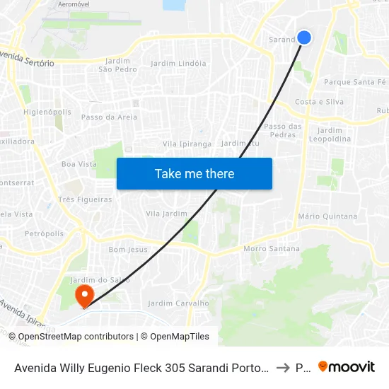 Avenida Willy Eugenio Fleck 305 Sarandi Porto Alegre - Rio Grande Do Sul 91140 Brasil to Pucrs map