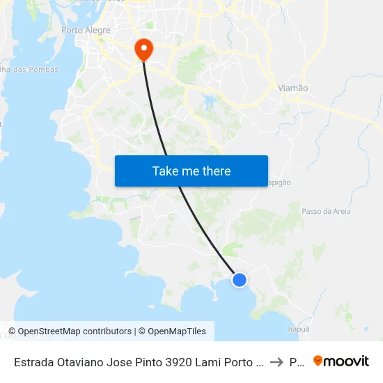 Estrada Otaviano Jose Pinto 3920 Lami Porto Alegre - Rio Grande Do Sul Brasil to Pucrs map