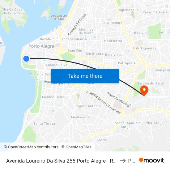 Avenida Loureiro Da Silva 255 Porto Alegre - Rio Grande Do Sul 90010 Brasil to Pucrs map