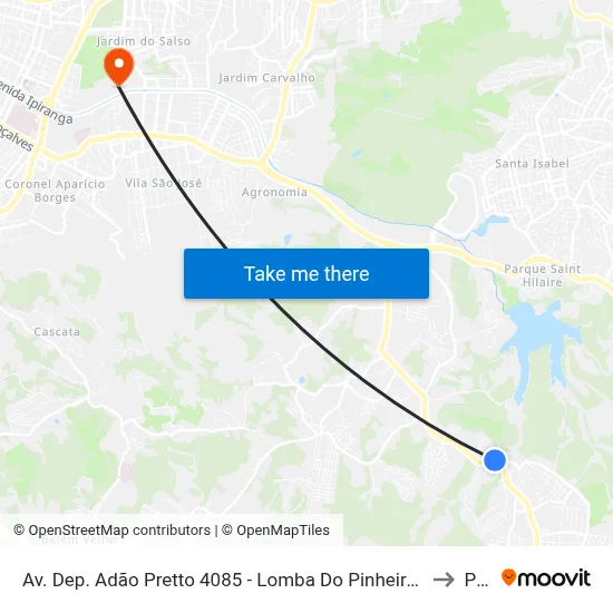 Av. Dep. Adão Pretto 4085 - Lomba Do Pinheiro Porto Alegre - Rs 91570-730 Brasil to Pucrs map