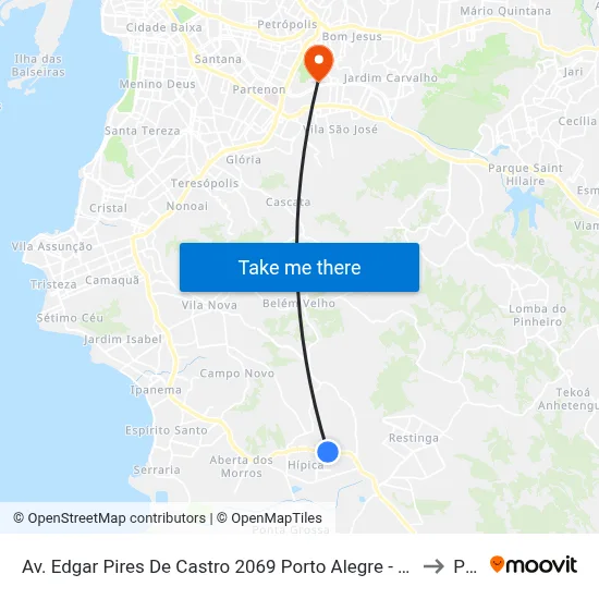 Av. Edgar Pires De Castro 2069 Porto Alegre - Rio Grande Do Sul 91786-299 Brasil to Pucrs map