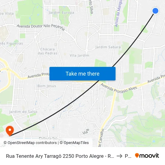 Rua Tenente Ary Tarragô 2250 Porto Alegre - Rio Grande Do Sul 91225-001 Brasil to Pucrs map
