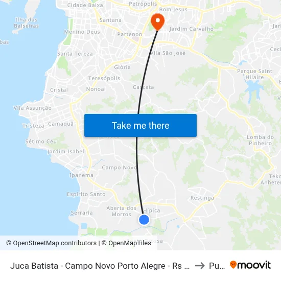 Juca Batista - Campo Novo Porto Alegre - Rs 91755-851 Brasil to Pucrs map