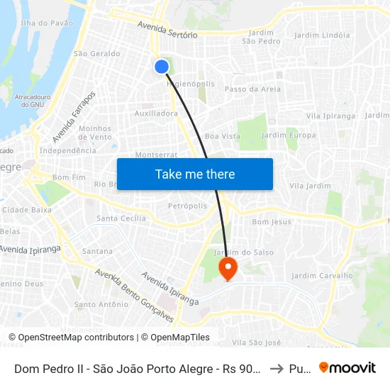 Dom Pedro II - São João Porto Alegre - Rs 90830-470 Brasil to Pucrs map