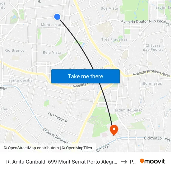 R. Anita Garibaldi 699 Mont Serrat Porto Alegre - Rio Grande Do Sul 90450-000 Brasil to Pucrs map